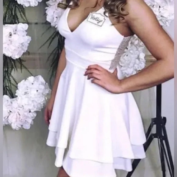 chinese dress ladies The Lorenza Dress in White Windsor Brocade 10 / White Windsor Brocade